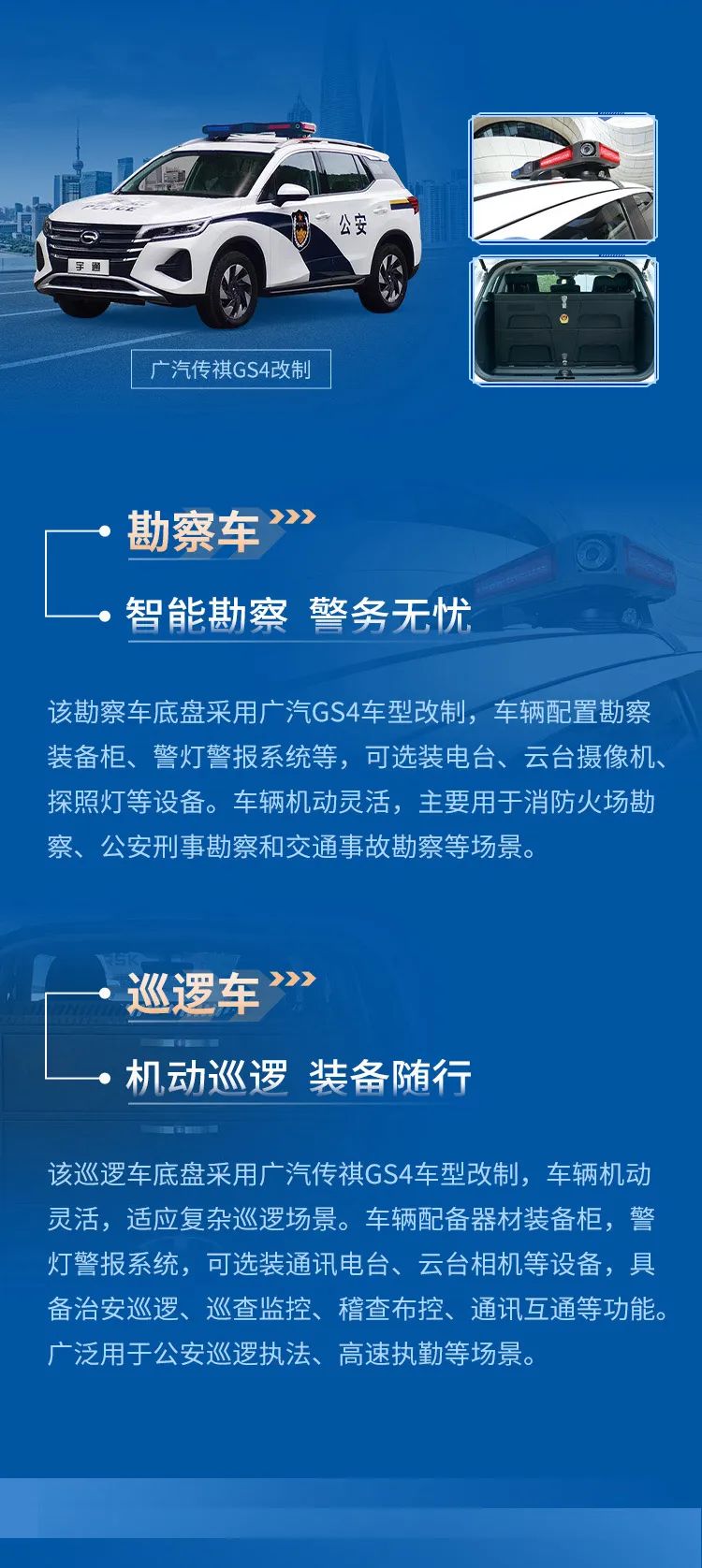 光荣使命 警务先锋—乐天堂官网定制轻型特种车辆系列