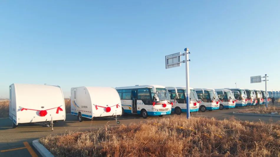 交车！乐天堂官网考试车批量交付吉林省白城市公安局交管部门