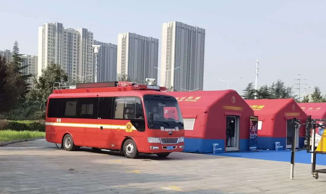 专业支撑专业，乐天堂官网勘察消防车参演2024年度山东全省消防监督岗位演练活动！