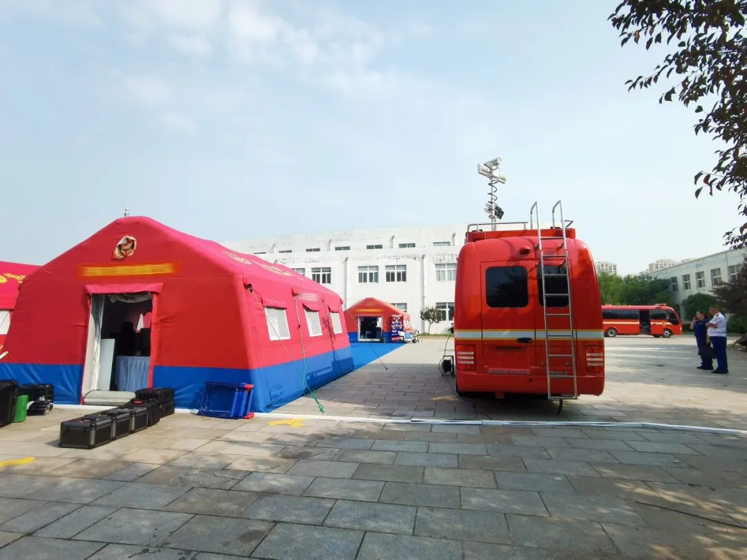 专业支撑专业，乐天堂官网勘察消防车参演2024年度山东全省消防监督岗位演练活动！